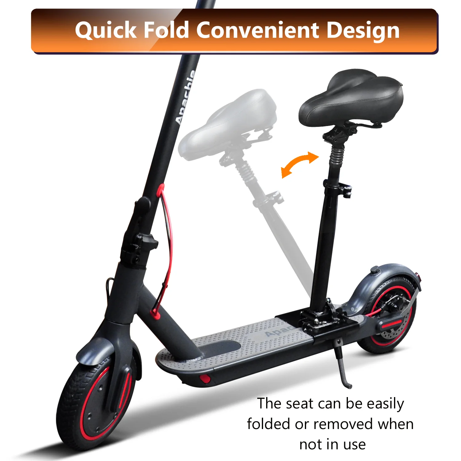 Apachie Adjustable Electric Scooter Seat - Image 3